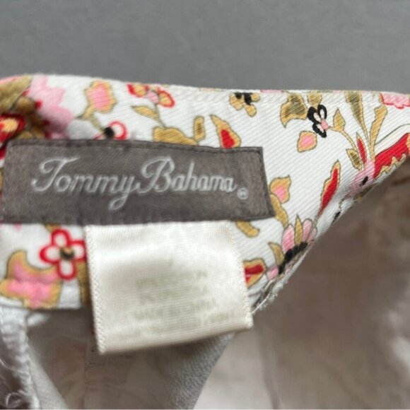 Tommy Bahama floral cotton Capri pants Sz 4 - Picture 7 of 9